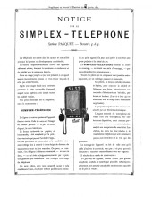 Catalogue Pasquet Simplex 1893