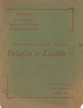 Catalogue Delafon et Leseibe vers 1910