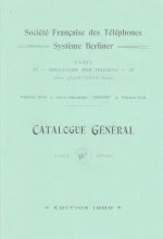 Catalogue Berliner 1909