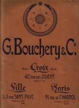 Catalogue Bouchery vers 1910