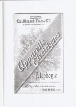 Catalogue Mildé Appareils Eléctriques Téléphonie 1902 