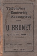 CATALOGUE BRUNET 1920