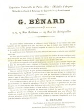 Benard Constructeur Electricien 47 Rue de Batignolles Paris