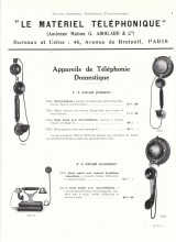 Feuillet Publicitaire LMT vers 1900