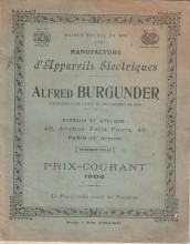 catalogue Burgunder 1908
